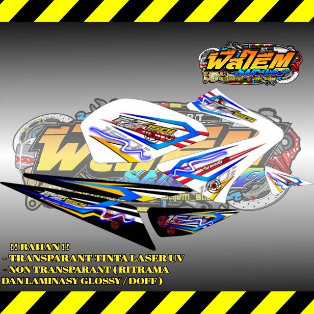 Striping Transparan Vixion Old Fz150i