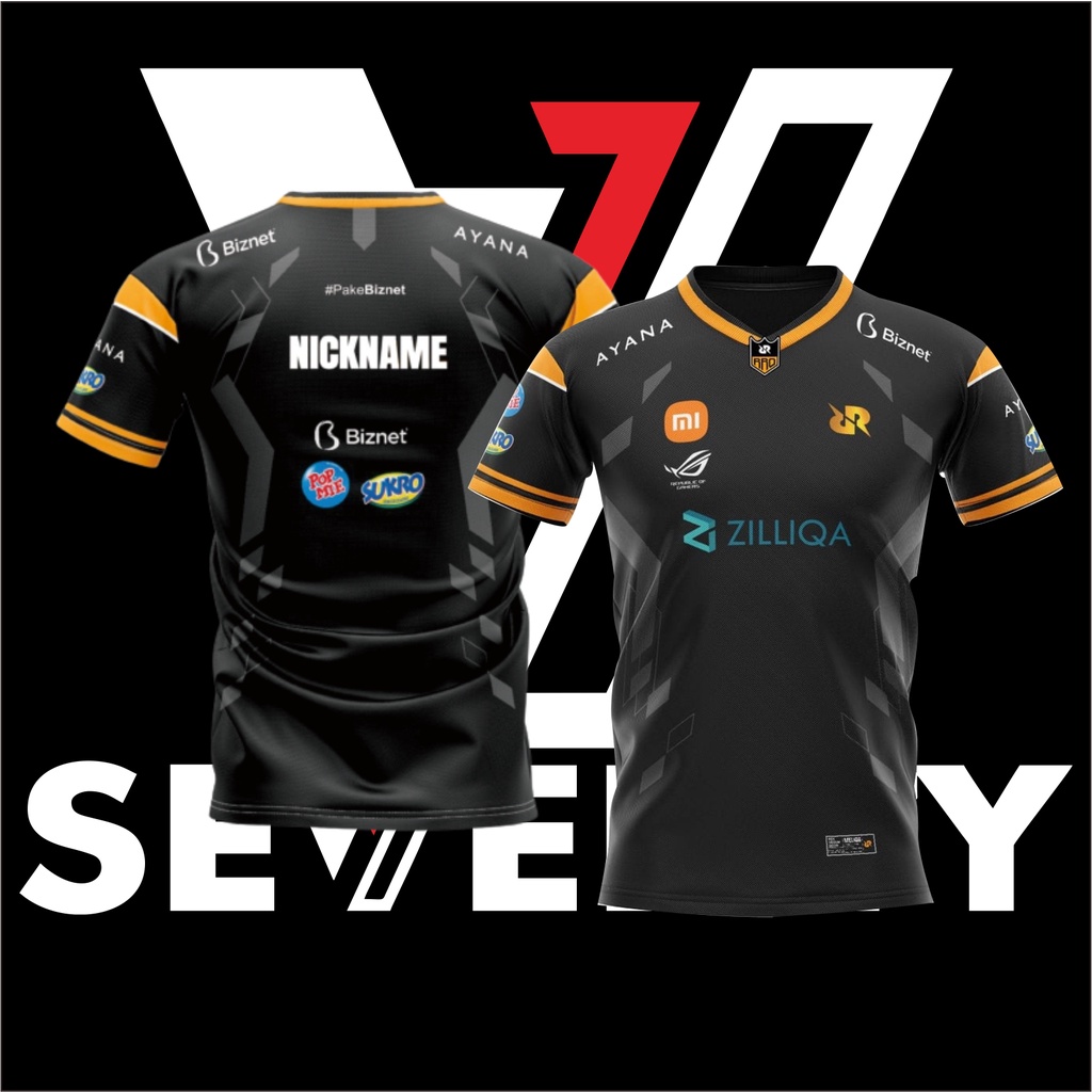 BAJU JERSEY RRQ 2021 GAMING FREE CUSTUME NICKNAME
