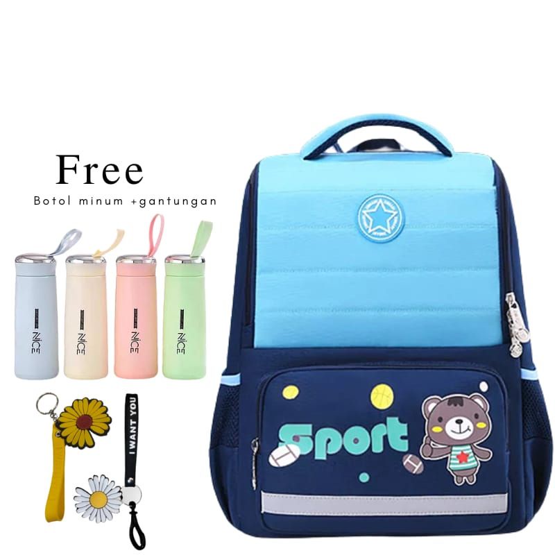 Tas Sekolah Anak SPORT BEAR2022/ Taskuliah/ Taspunggung/Tasgendong
