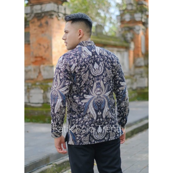 TRENDY 302 KEMEJA BATIK LENGAN PANJANG KAIN HALUS MURAH