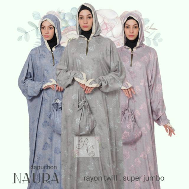Mukena Ponco Rayon Twill Super Jumbo Rhayanh