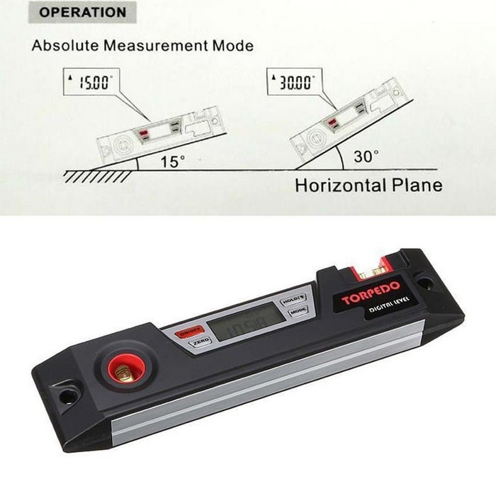 Waterpas Digital Inclinometer Digital Waterpass Torpedo