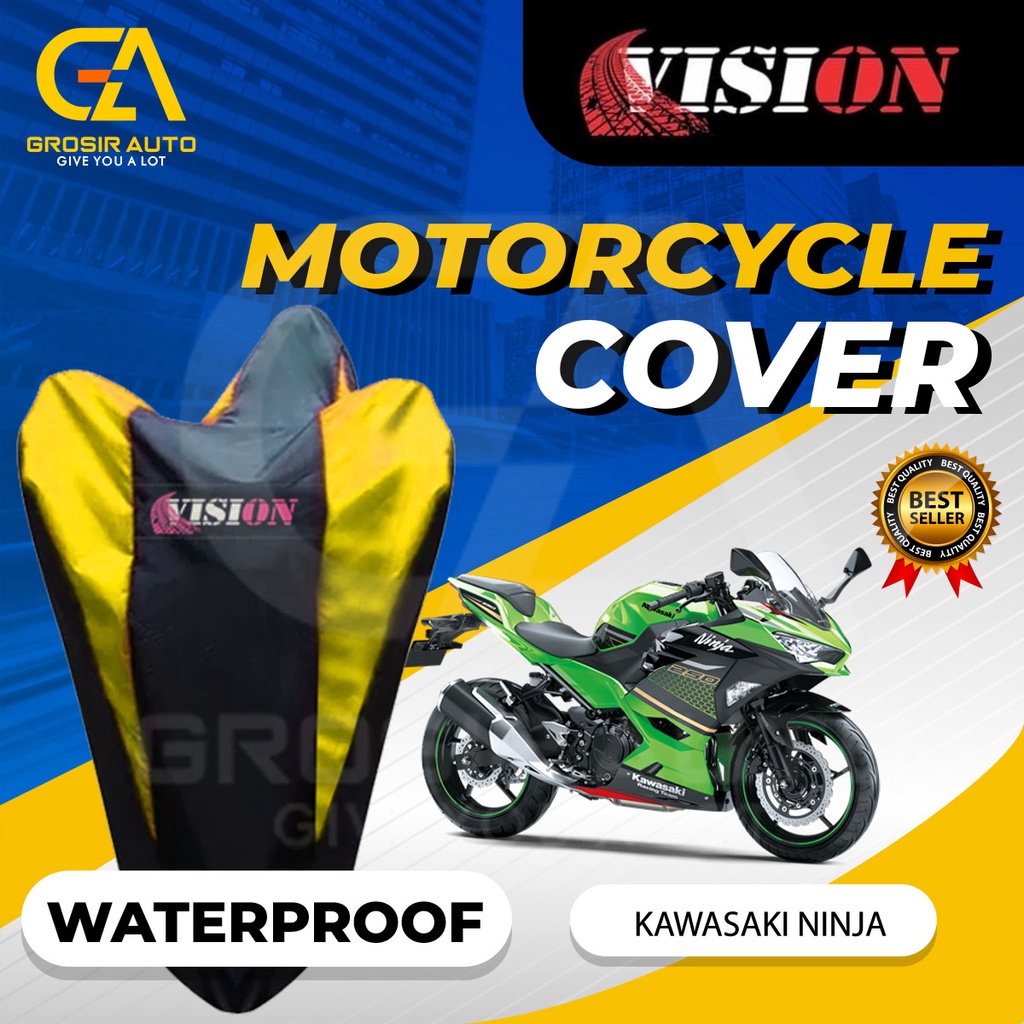 Sarung Motor NINJA Antiair Vision / Cover Selimut Penutup Sarung Mantel Motor Vision