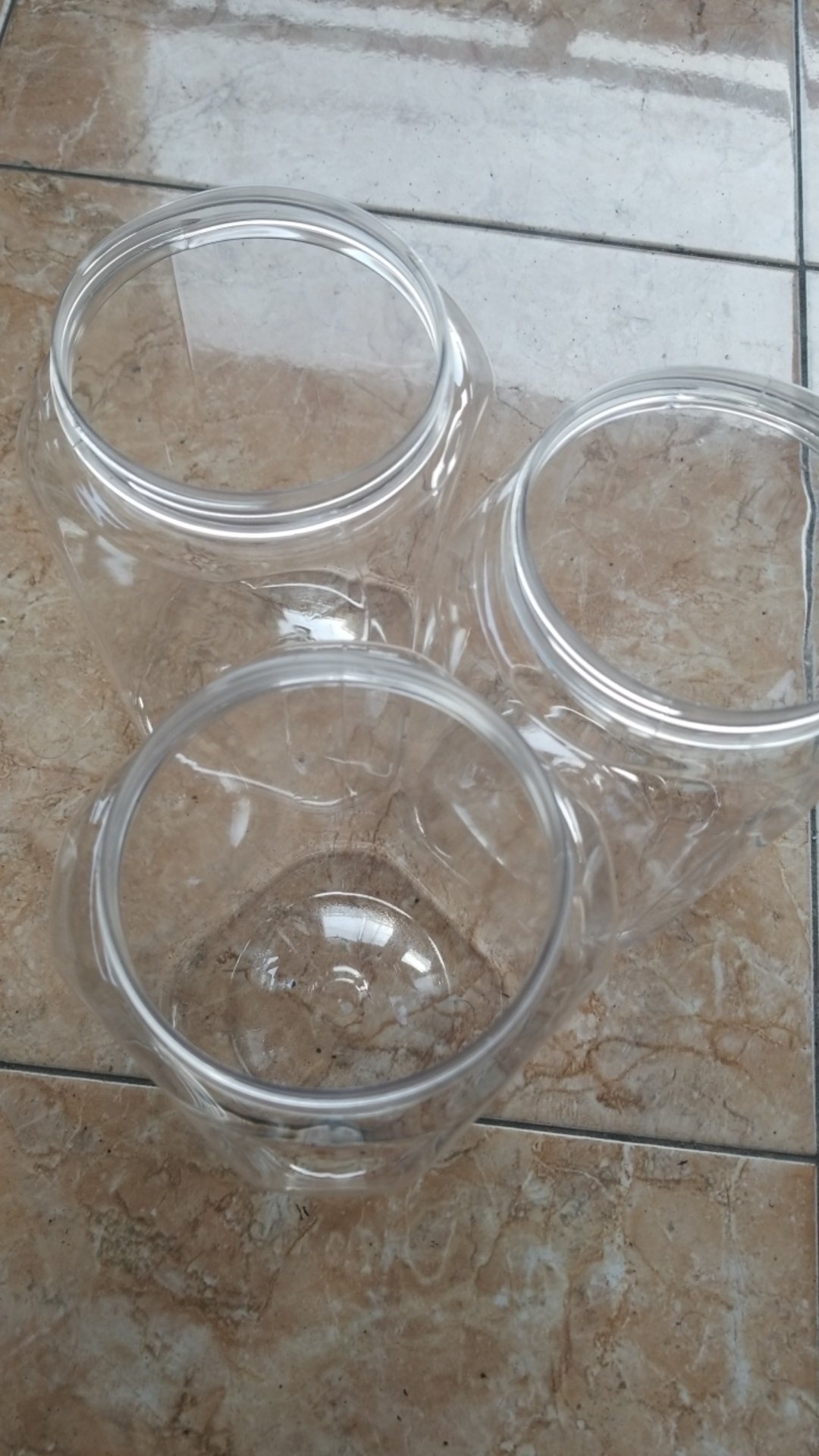 Ekspedisi Toples Plastik Kotak Tinggi 2 Liter Tanpa Tutup