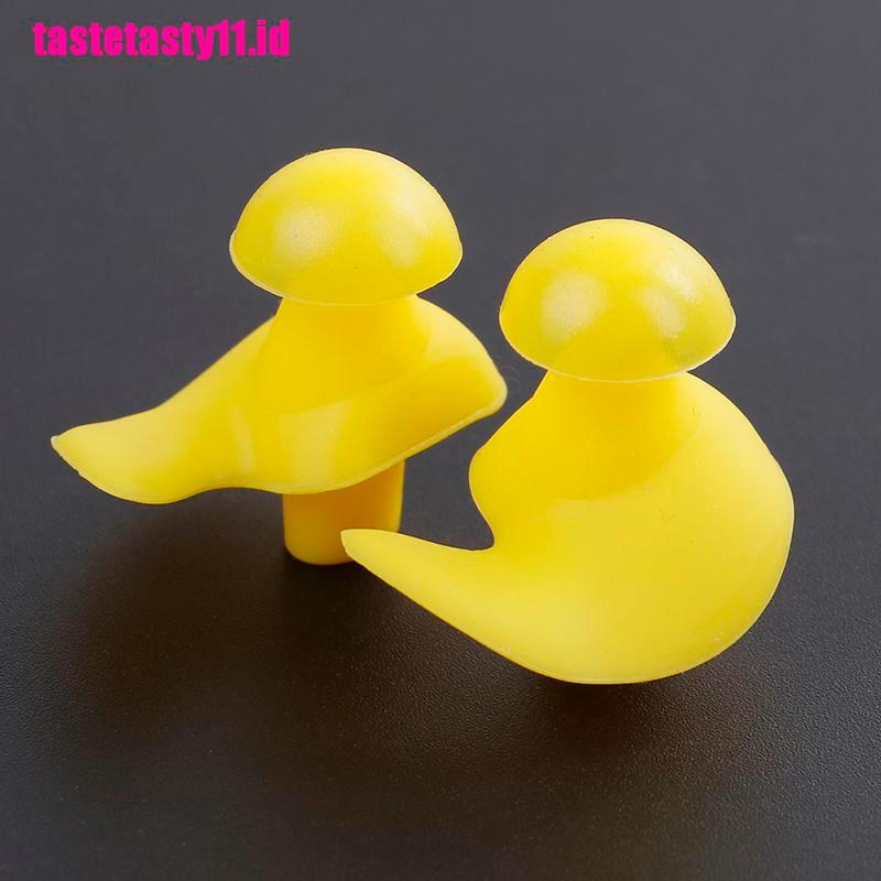 Ear plugs Bahan Silikon Lembut anti Bising Untuk Berenang Dan Tidur