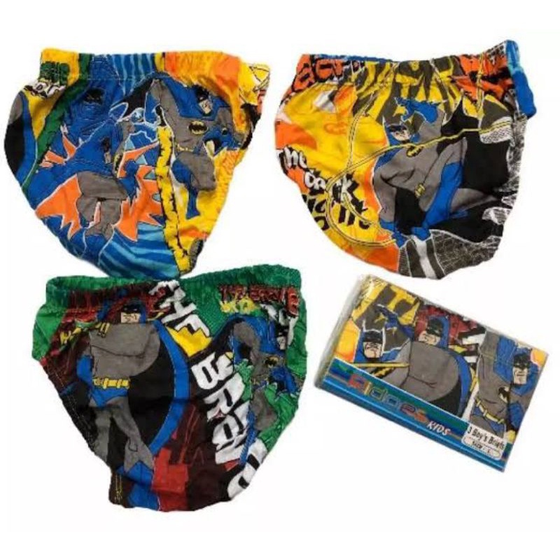 &quot;PROMO MURAH&quot; 3pcs Celana Dalam Anak Ridges Motif Karakter - Celana Dalam Anak Laki Laki - Celana Dalam Anak Motif Super Hero
