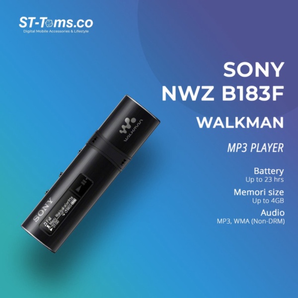 Promo Sony NWZ B183 F  B183F Walkman 4GB MP3 PLAYER Berkualitas