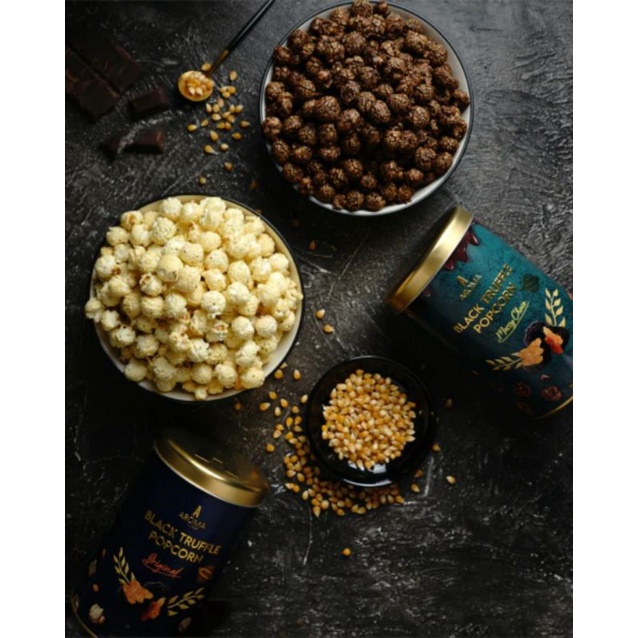 Aroma Black Truffle Popcorn made in Singapore