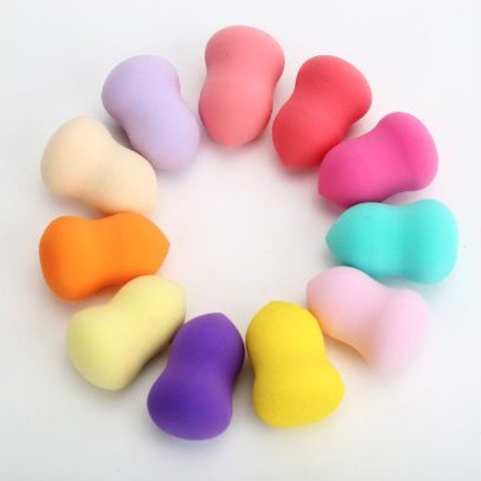 A112 PROFESSIONAL BEAUTY TOOLS BEAUTY BLENDER 1 pack isi 3pcs make up bedak applicator aplikator foundation concealer menutupi bekas jerawat warna warni biru orange pink merah muda abu abu blue beauty mika peach ungu purple fuchia sponge