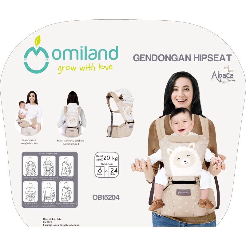 Omiland Gendongan Hipseat Alpaca Series