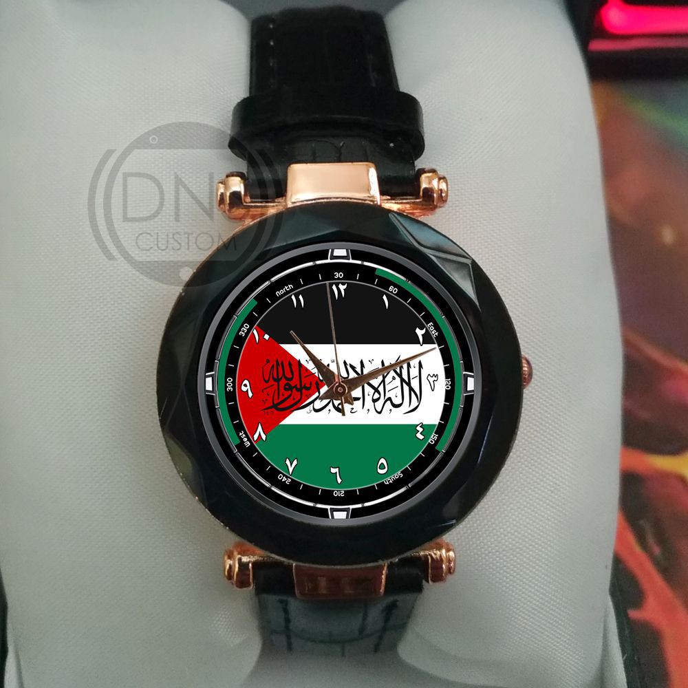 Jam Tangan Custom Islami Tauhid Palestina Gokil