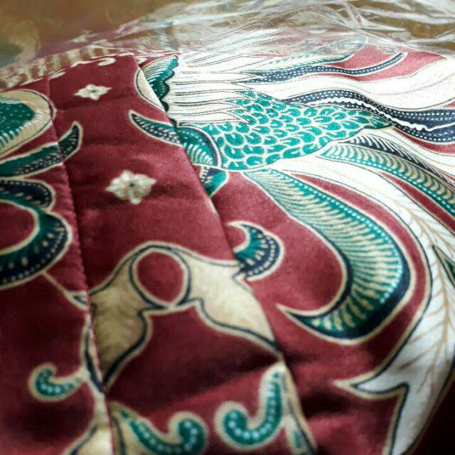 Kemeja Batik Semi Sutra Silky Berfuring Lengan Panjang Pekalongan Bahan Halus Size M L Xl Xxl  Jumbo
