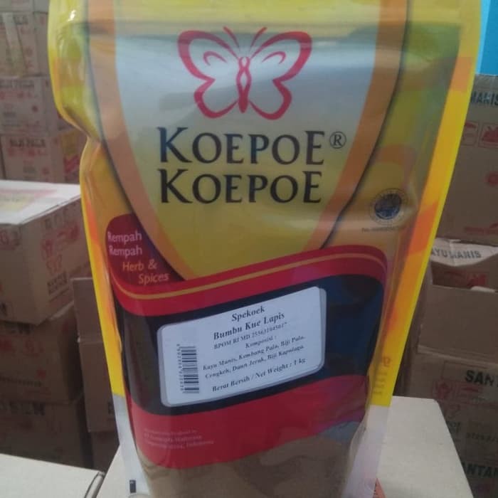 

Promo Terbatas - Spekoek 1Kg Merek Kupu Kupu/Koepoe Bumbu Kue Lapis