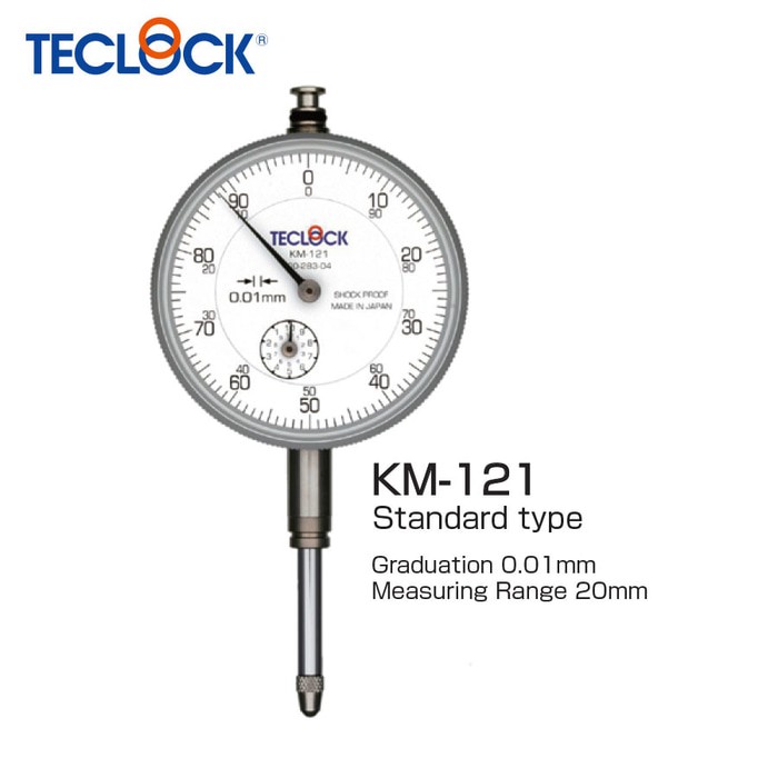 

TECLOCK Dial Indicator Long Stroke - 0.01 mm KM-121