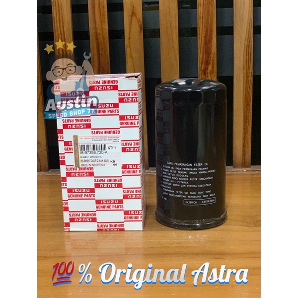 Filter Oli Isuzu D-Max 4JJ1 Part No : 8-97358 720-A Original