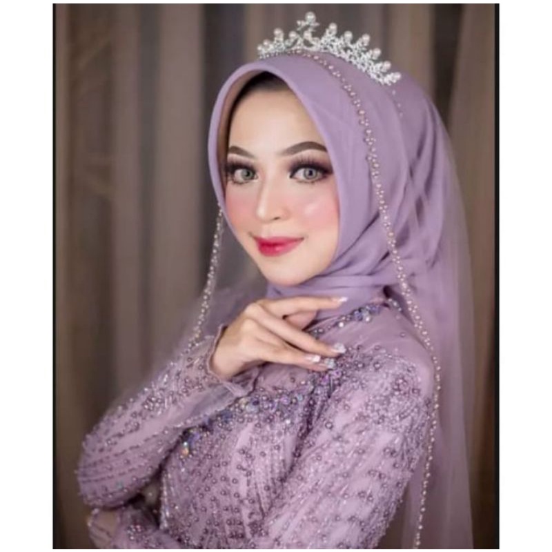 Slayer pengantin/veil pengantin/hijab pengantin/kerudung pengantin/hijab pengantin elegan