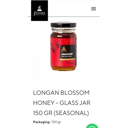 

LONGAN BLOSSOM HONEY – GLASS JAR 150 GR (SEASONAL)
