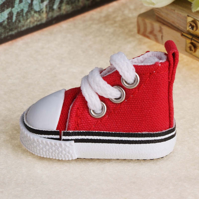 Mary 5cm Untuk Aksesoris Sepatu Boneka Kanvas Fashion Musim Panas Mainan Mini Sneakers Denim Bo