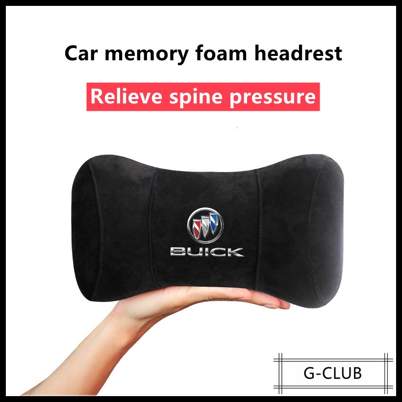 G-club Bantal Leher Memory Foam Lembut Nyaman Untuk Headrest Mobil