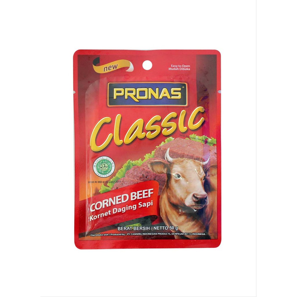 Pronas Corned Beef Classic Cheese 50 Gram