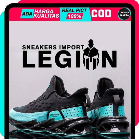 PROMO SEPATU SNEAKERS KETS RUNNING JOGGING PRIA LAKI LAKI COWOK IMPORT KOREA TERBARU LEGION COD