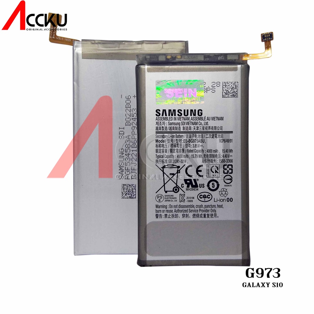 BATERAI SAMSUNG EB-BG973ABU BATTERY SAMSUNG GALAXY S10 BIASA G973 ORIGINAL