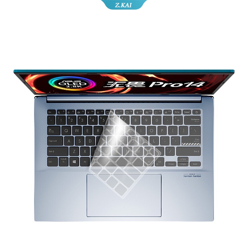 Stiker Pelindung Keyboard OLED 14 &quot;Bahan Silikon Anti Air Untuk ASUS Vivobook Pro 14&quot;