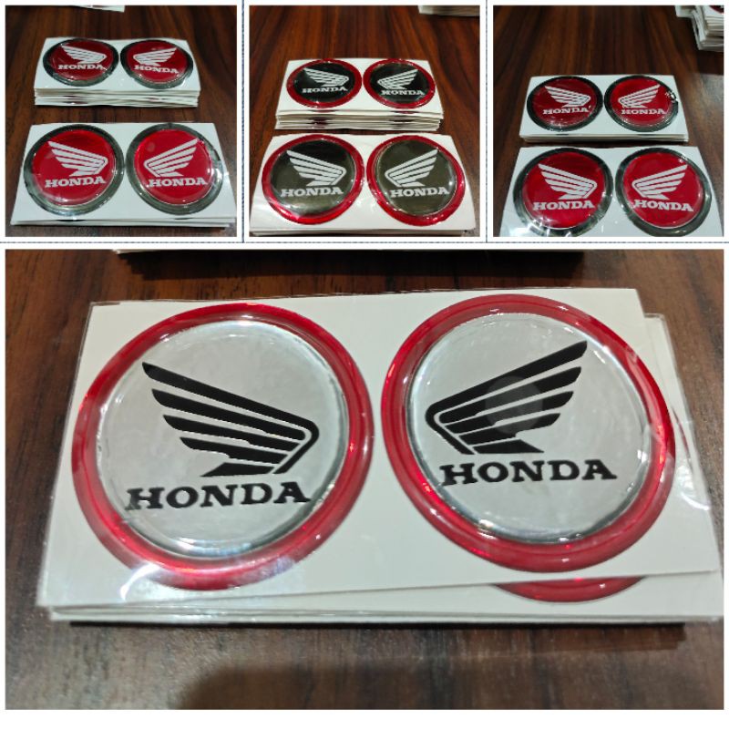 STICKER EMBLEM SAYAP HONDA BULAT 3D TIMBUL