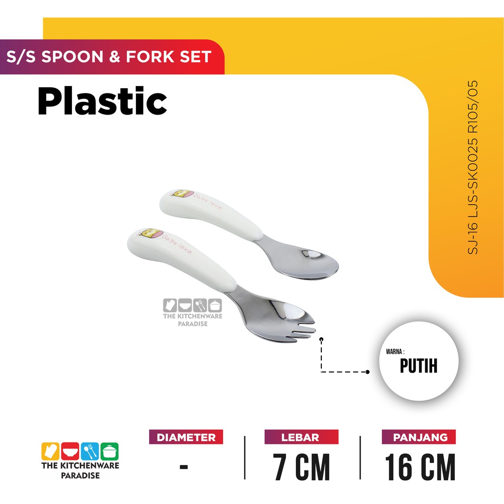 SET SENDOK DAN GARPU MAKAN ANAK CANTIK