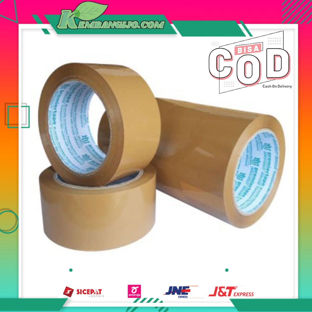 

Lakban Bening Premier Coklat Premiere Transparant Selotip Plakban Solasi Nachi Tape 100 Yard Nachitape 48 Mm Anti Bocor Tidak Mudah Putus Daya Rekat Kuat Ukuran Pasti Pas Berkualitas