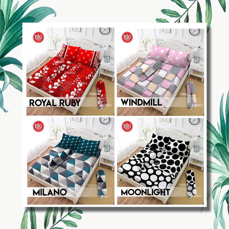 Sprei VITO 180x200 / 160x200 motif  Chibi BTS Golden Triangles Kimberly Modelista Panda Popy Flower Royal Ruby Spiderman Unicorn Vinoti Wedding Windmill- King 180 Queen 160 SP VITO