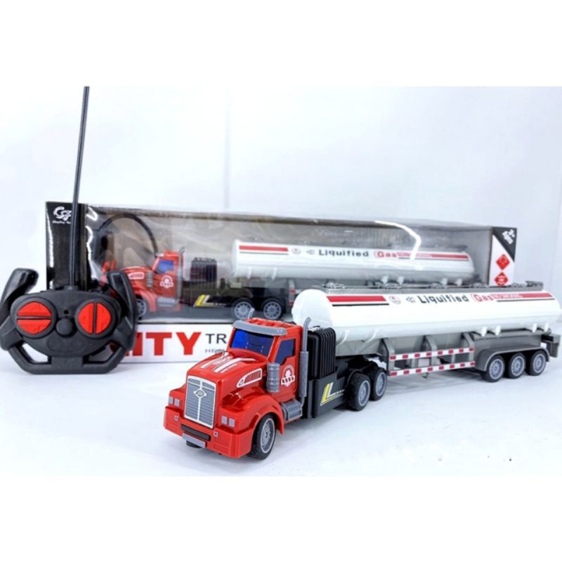 RC Truk Tanki Oil Panjang Remot Control - Mainan Mobil Remote Kontrol Truck Tangki Oil Container Kon