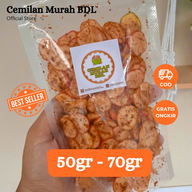 

Keripik Seblak Bantet 50gr - 70gr / Cemilan Murah