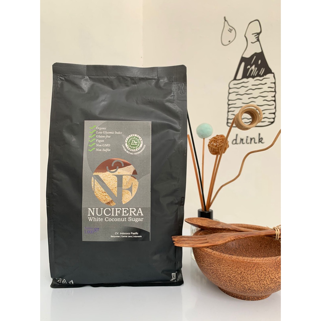 

Nucifera White Coconut Sugar (Gula Kelapa Putih) netto 1 Kg