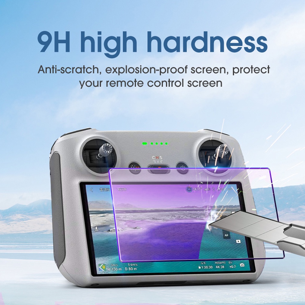 Pelindung Layar Tempered Glass 9H HD Anti Pecah / Sidik Jari Untuk DJI Mini 3 Pro