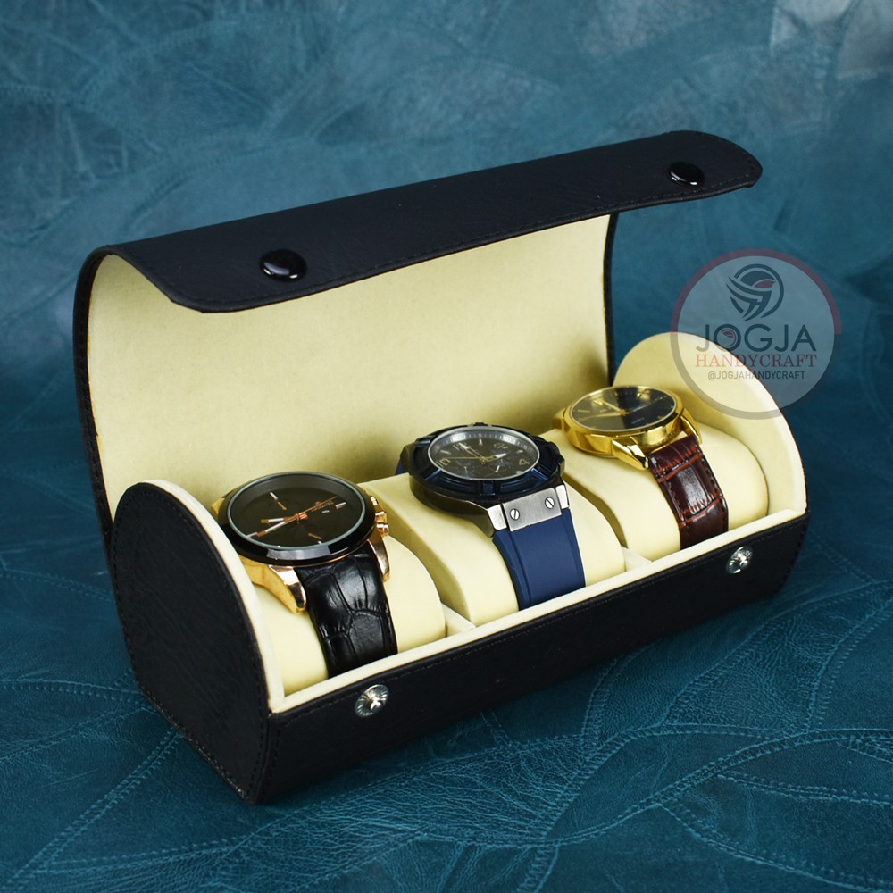 Traveller Watch Case Tube / Tempat Jam Tangan / Box Jam Tangan Tabung