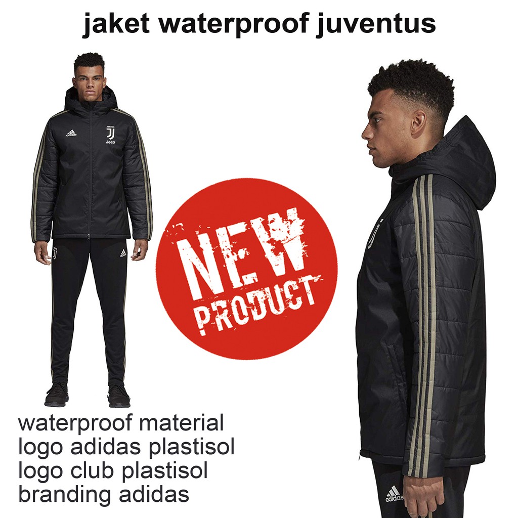 Jaket Adidas WaterProof Juventus / Jaket Anti Air / Jaket Juventus Grade Original