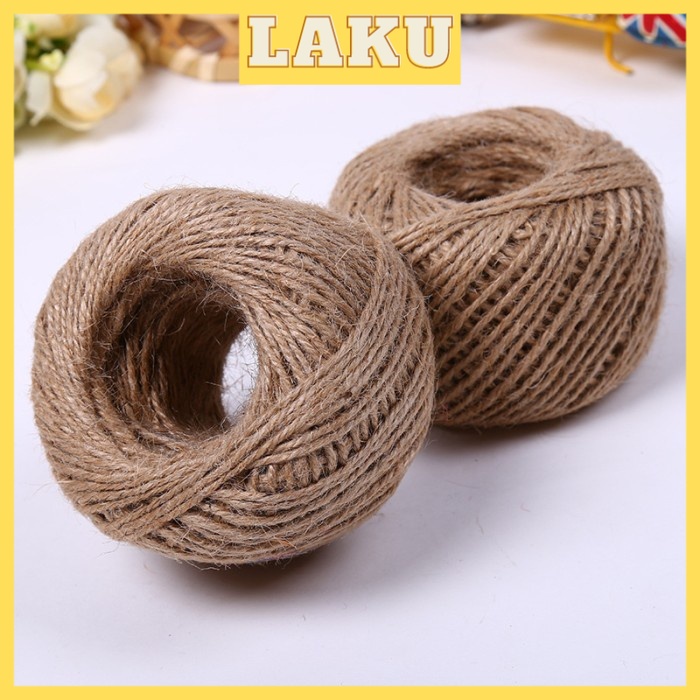 

LAKU Tali Rami Coklat Per ROLL / Tali Goni Vintage / Hemp Rope / Tali Rami per roll DIY