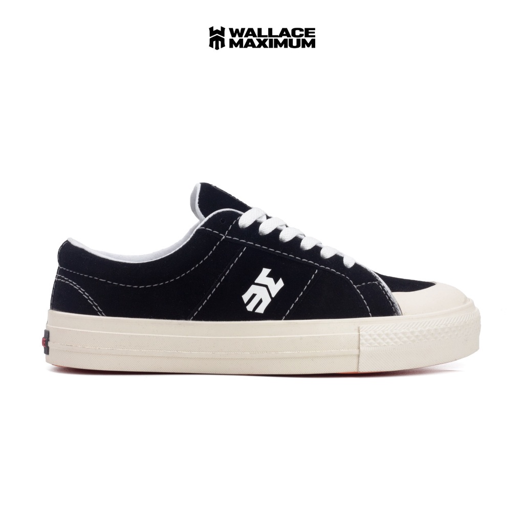 Wama Asteris 36-43 Asteris Black Sepatu Sneakers lokal Brand sepatu vulcanized Skateboard Pria Wanita sepatu lokal brand sneaker casual sepatu vulcan WALLACE MAXIMUM original-3