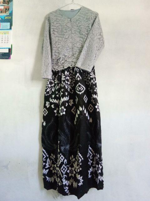 Tasyananu_batik Ipnu-ippnu Couple Gamis Brokat 2564 / Mahardani Couple