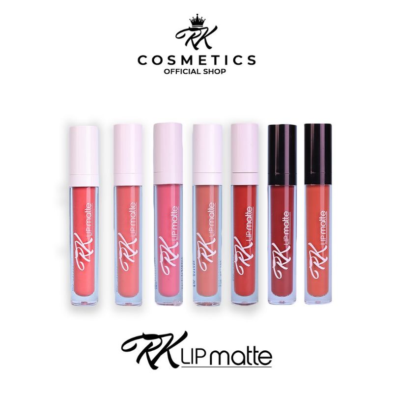 [Agen Resmi] RK Lip Cream Matte Tahan Lama By RK Cosmetics Viral - BPOM & Halal - ORIGINAL