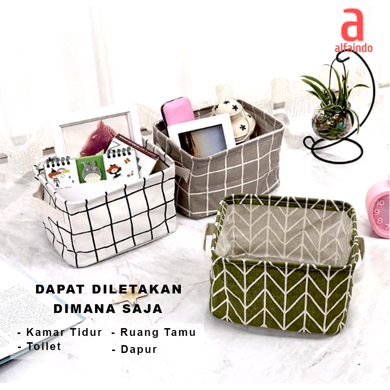 Alfaindo Storage Box Tempat Penyimpanan Keranjang Mini BS002