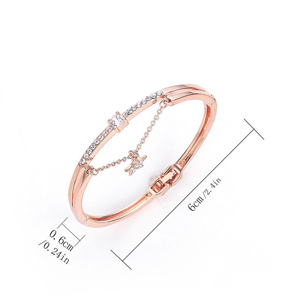 Gelang LILY Star Perhiasan Mewah Forever Love Cuff Bangles