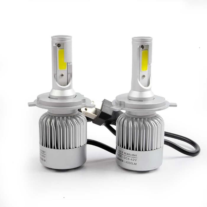 LAMPU MOBIL LED C6 H4 COB 2PCS