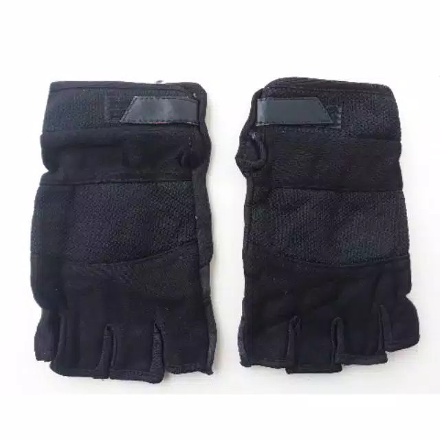 Sarung Tangan Half Finger Kain Emen Tebal Empuk  Sarung Tangan Motor  Sarung Tangan Sepeda/Outdoor