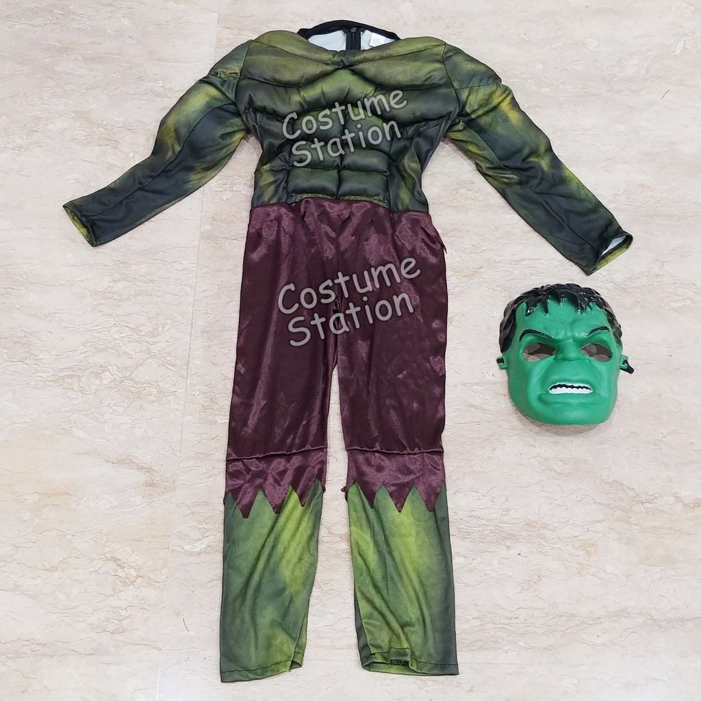 Kostum Superhero Hulk / Costume Marvel Avengers anak laki