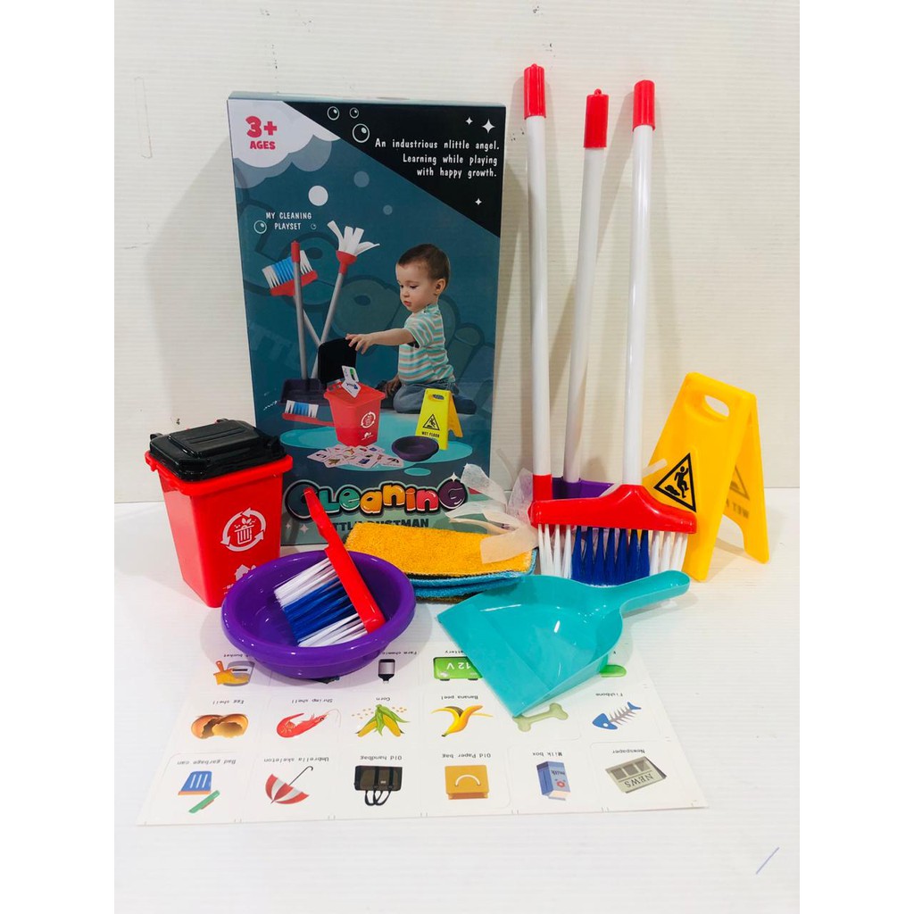 GROSIR MAINAN ANAK PEREMPUAN CLEANING SET MAINAN BERSIH BERSIH/ MAINAN SAPU SEKOP