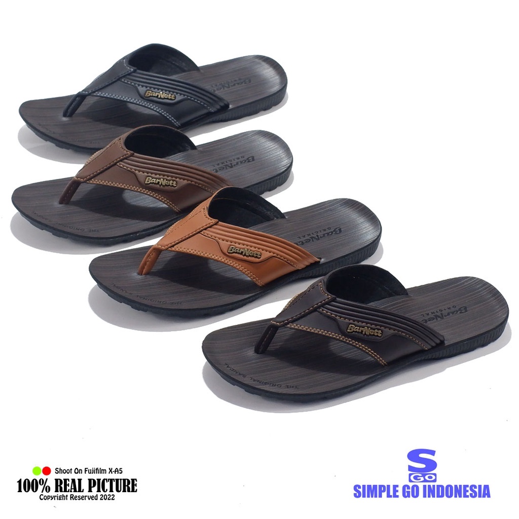 Sandal pria casual original jepit karet branded Barnet sendal japit cowok laki-laki dewasa kulit sintetis model resmi untuk lebaran kwalitas import Sgo Barnett rally pro 02 promo keren cod murah 39-43