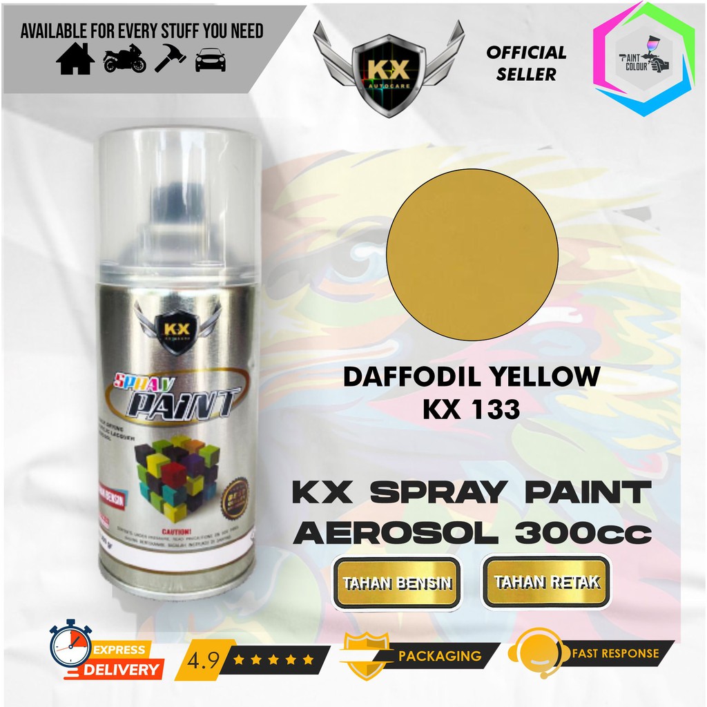 Cat Semprot Aerosol / Pylox KX Autocare Paint - KX 133 DAFFODIL YELLOW