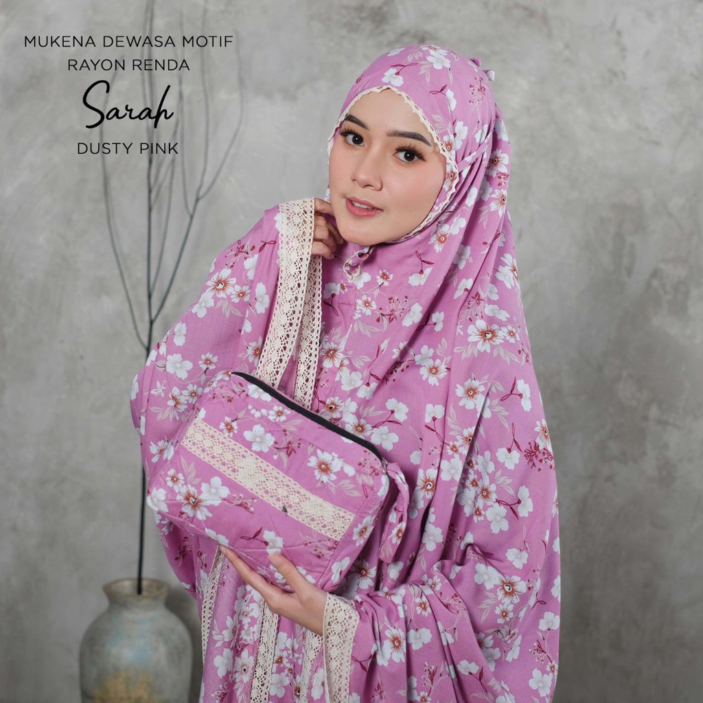 MUKENA BALI TASIK - MUKENA RAYON RENDA DEWASA SARAH